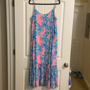 Brand New Lilly Pulitzer Winni Midi Dress in Pelican Pink